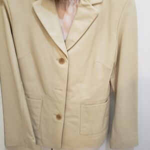 Lambskin leather designer jacket